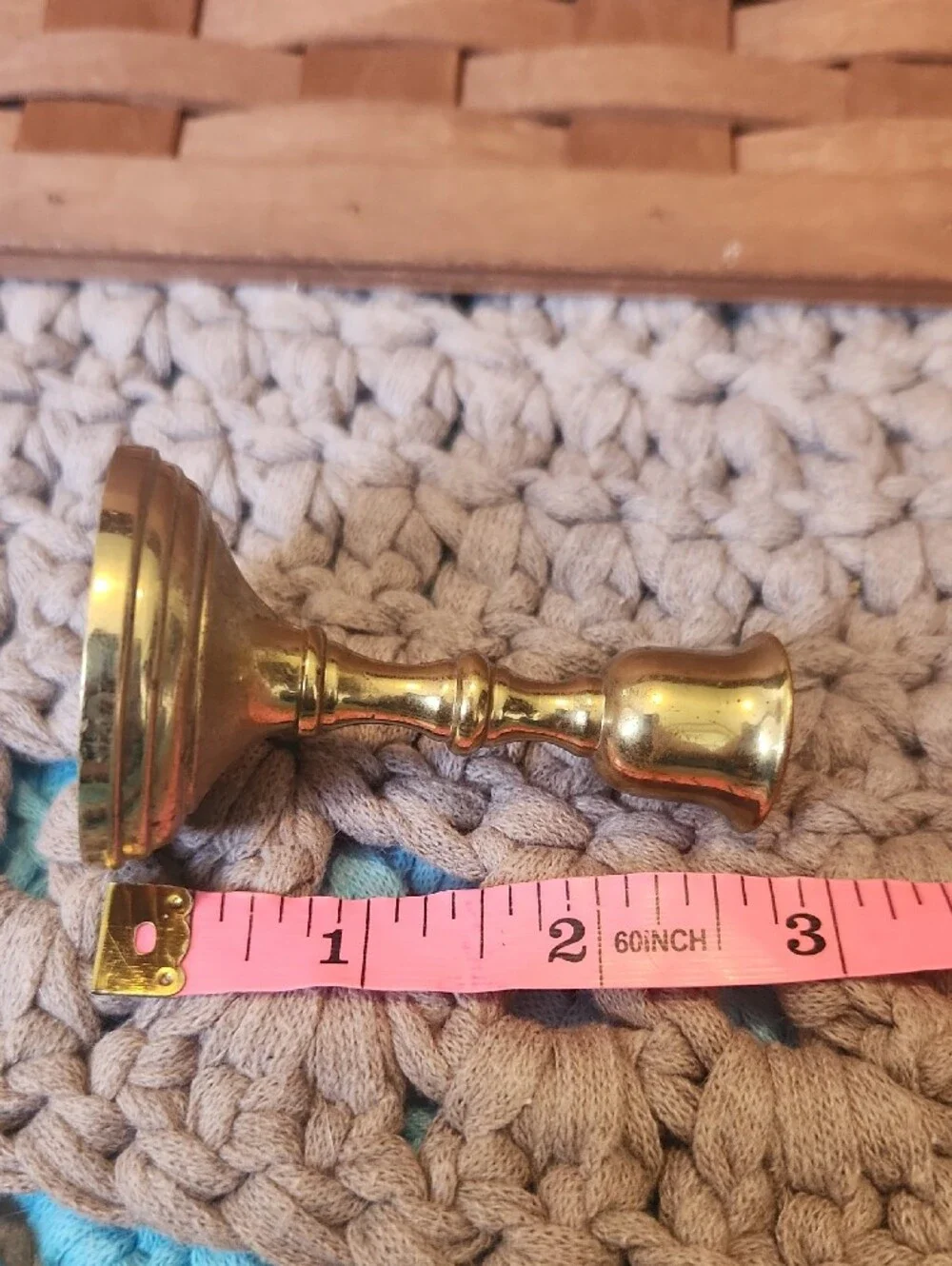 Brass Candle Holder Pair 3